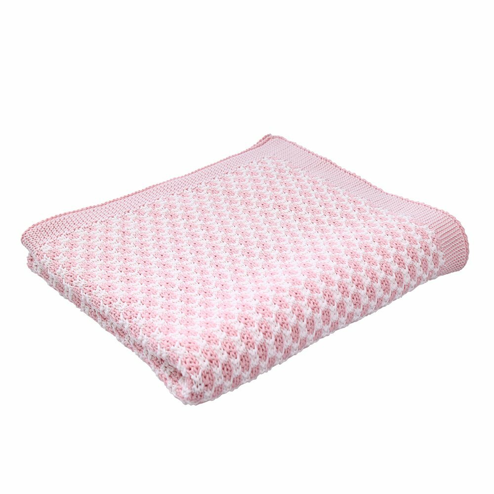 Knitted Cot Baby Blanket- Various colours