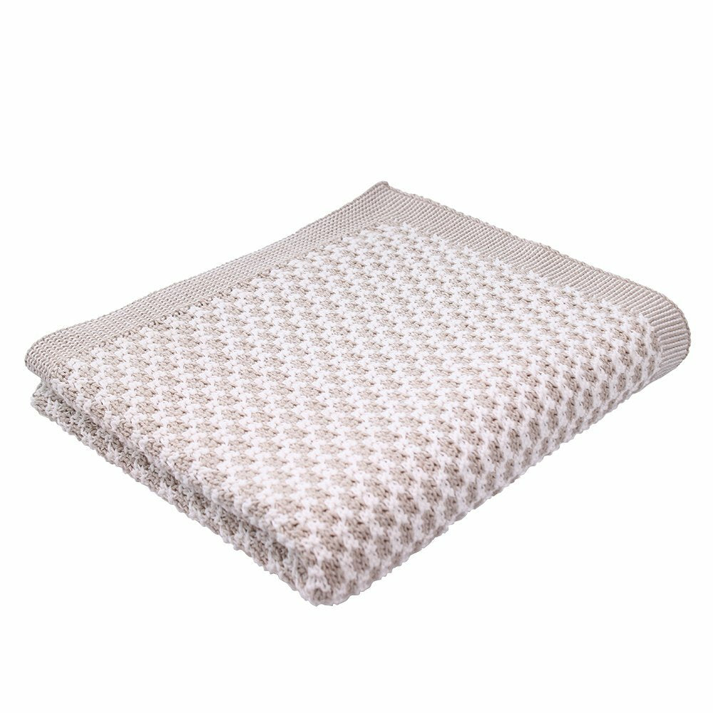 Knitted Cot Baby Blanket- Various colours