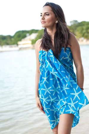 St Barths Starfish- Sarong- Pareo