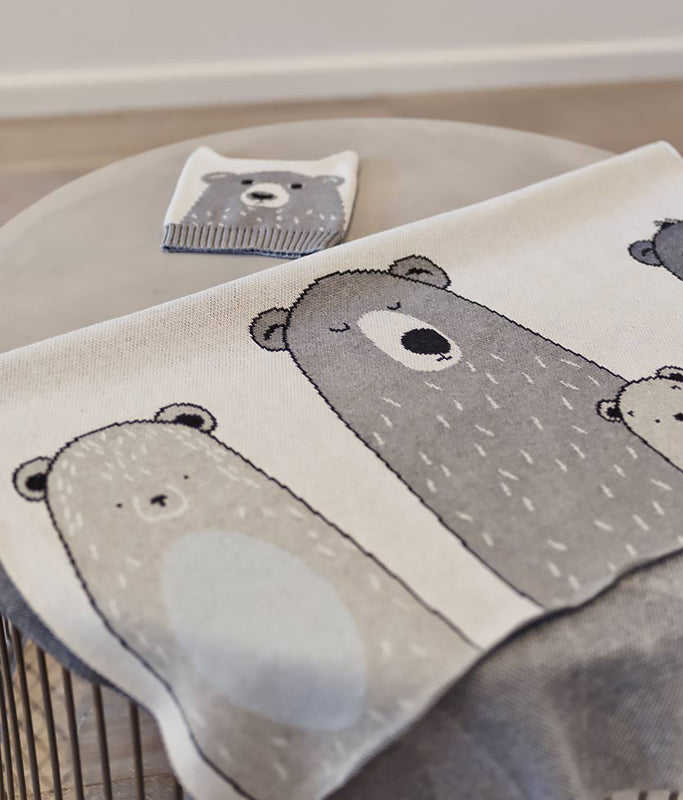 Bear Family Baby Blanket-Gift Boxed!