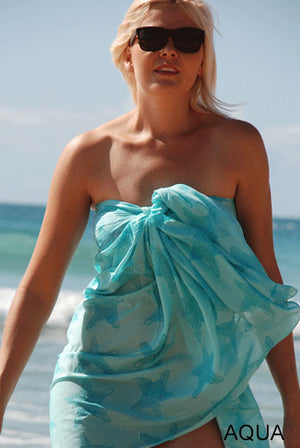 Caribbean Sea Star- Sarong- Pareo