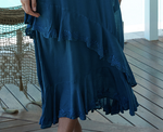 Barbados Carmen Dress from Island Jade- Indigo M/L