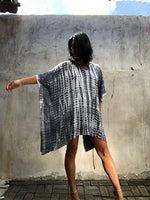 Silver Tie Dyed Kaftan (Sequinned) LIMITED COLLECTION